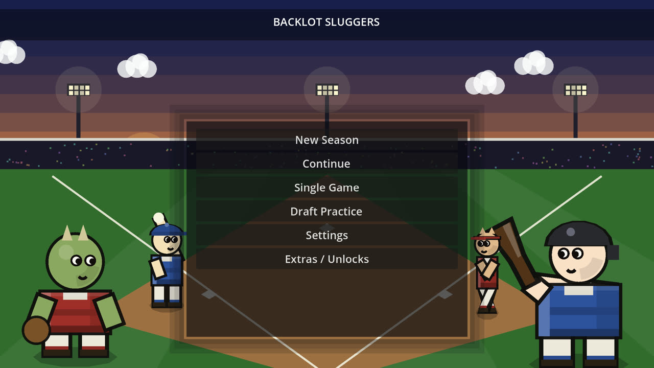 Backlot Sluggers title screen